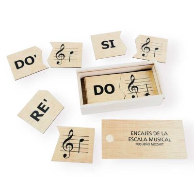 Puzzle - Encajes Escala Musical Pequeño Mozart