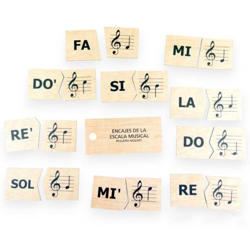 Puzzle - Encajes Escala Musical Pequeño Mozart 2